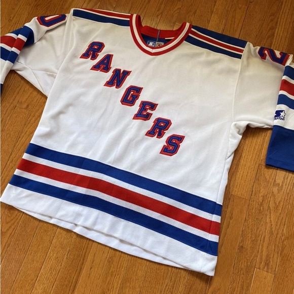 New York Rangers 1996-1997 Luc Robitaille Hockey Jersey Starter XL Vintage VTG - Picture 2 of 9